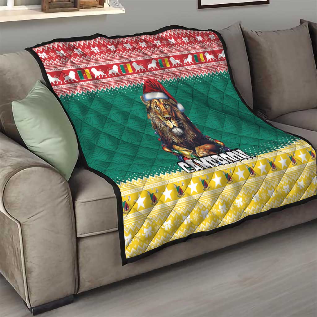 Cameroon Christmas Quilt Lion African Santa