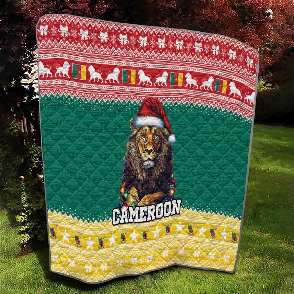 Cameroon Christmas Quilt Lion African Santa