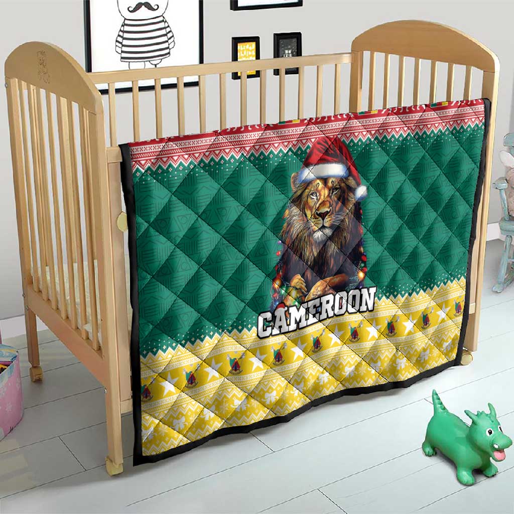Cameroon Christmas Quilt Lion African Santa