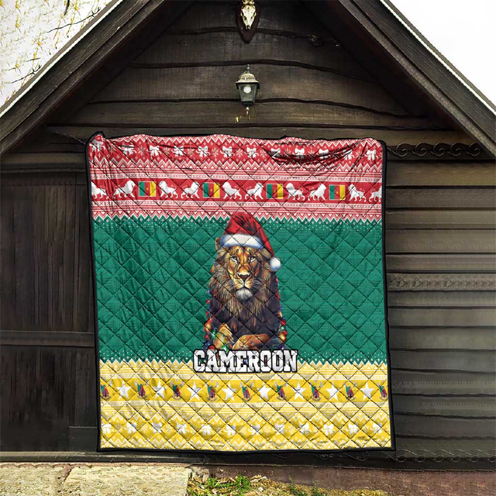 Cameroon Christmas Quilt Lion African Santa