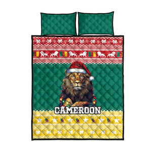 Cameroon Christmas Quilt Bed Set Lion African Santa