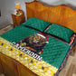 Cameroon Christmas Quilt Bed Set Lion African Santa