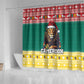 Cameroon Christmas Shower Curtain Lion African Santa