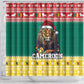 Cameroon Christmas Shower Curtain Lion African Santa