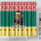 Cameroon Christmas Shower Curtain Lion African Santa