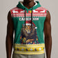 Cameroon Christmas Sleeveless Hoodie Lion African Santa - African Pride