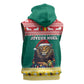 Cameroon Christmas Sleeveless Zip Hoodie Lion African Santa - African Pride