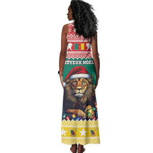 Cameroon Christmas Tank Maxi Dress Lion African Santa