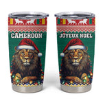 Cameroon Christmas Tumbler Cup Lion African Santa