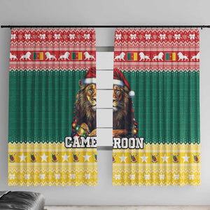 Cameroon Christmas Window Curtain Lion African Santa