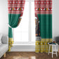 Cameroon Christmas Window Curtain Lion African Santa