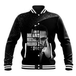 African America Heroes Malcolm X Baseball Jacket By Any Means Necessary - African Pride