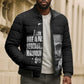 Malcolm X El-Hajj Malik El-Shabazz Bomber Puffer Jacket By Any Means Necessary