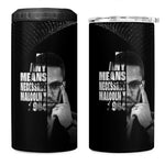 African America Heroes Malcolm X 4 in 1 Can Cooler Tumbler By Any Means Necessary - African Pride