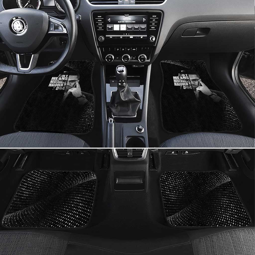 African America Heroes Malcolm X Car Mats By Any Means Necessary - African Pride