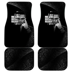 African America Heroes Malcolm X Car Mats By Any Means Necessary - African Pride