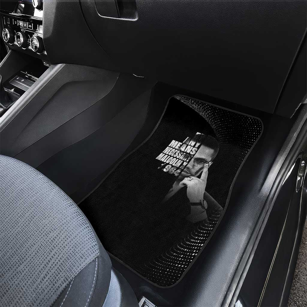 African America Heroes Malcolm X Car Mats By Any Means Necessary - African Pride