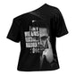 Malcolm X El-Hajj Malik El-Shabazz Cross Shoulder Shirt By Any Means Necessary