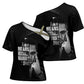 Malcolm X El-Hajj Malik El-Shabazz Cross Shoulder Shirt By Any Means Necessary