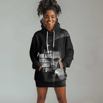 African America Heroes Malcolm X Hoodie Dress By Any Means Necessary - African Pride