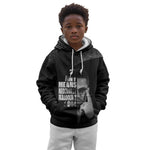 African America Heroes Malcolm X Kid Hoodie By Any Means Necessary - African Pride