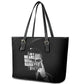 African America Heroes Malcolm X Leather Tote Bag By Any Means Necessary - African Pride