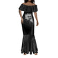 African America Heroes Malcolm X Mermaid Dress By Any Means Necessary - African Pride