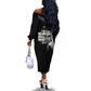 African America Heroes Malcolm X Off The Shoulder Long Sleeve Dress By Any Means Necessary - African Pride