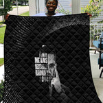 African America Heroes Malcolm X Quilt By Any Means Necessary - African Pride
