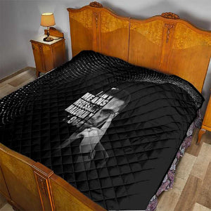 African America Heroes Malcolm X Quilt By Any Means Necessary - African Pride