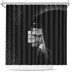 African America Heroes Malcolm X Shower Curtain By Any Means Necessary - African Pride