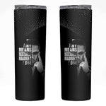 African America Heroes Malcolm X Skinny Tumbler By Any Means Necessary - African Pride