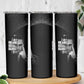 African America Heroes Malcolm X Skinny Tumbler By Any Means Necessary - African Pride