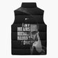 Malcolm X El-Hajj Malik El-Shabazz Sleeveless Puffer Jacket By Any Means Necessary