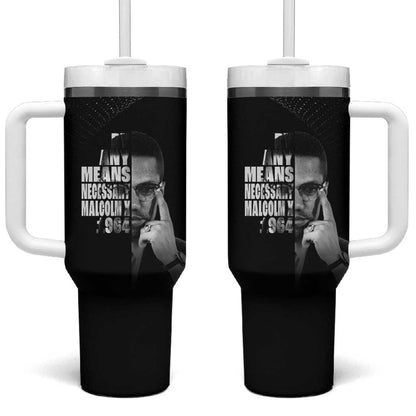 African America Heroes Malcolm X Tumbler With Handle By Any Means Necessary - African Pride