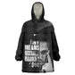 African America Heroes Malcolm X Wearable Blanket Hoodie By Any Means Necessary - African Pride