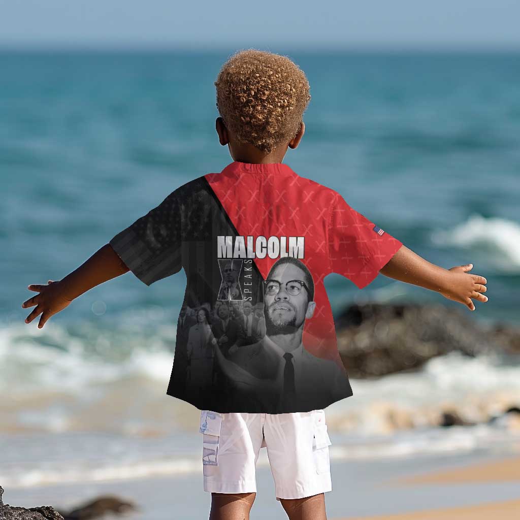 Malcolm X Speaks Kid Hawaiian Shirt Legacy of the Civil Rights Leaders - African Pride
