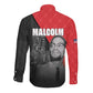 Malcolm X Speaks Long Sleeve Button Shirt Legacy of the Civil Rights Leaders - African Pride