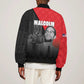 Malcolm X Speaks Sleeve Zip Bomber Jacket Legacy of the Civil Rights Leaders - African Pride