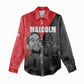 Malcolm X Speaks Women Casual Shirt Legacy of the Civil Rights Leaders - African Pride