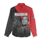 Malcolm X Speaks Women Casual Shirt Legacy of the Civil Rights Leaders - African Pride