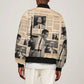 Malcolm X Vintage Newspaper Print Style Bomber Jacket - African Pride