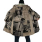 Malcolm X Cloak Vintage Newspaper Print Style