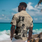 Malcolm X Vintage Newspaper Print Style Hawaiian Shirt LT15