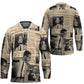 Malcolm X Hockey Jersey Vintage Newspaper Print Style