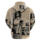 Malcolm X Vintage Newspaper Print Style Hoodie - African Pride