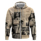 Malcolm X Vintage Newspaper Print Style Hoodie - African Pride