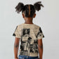 Malcolm X Vintage Newspaper Print Style Kid T shirt LT15