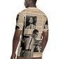 Malcolm X Vintage Newspaper Print Style Rugby Jersey - African Pride
