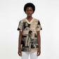 Malcolm X Vintage Newspaper Print Style Scrub Top - African Pride